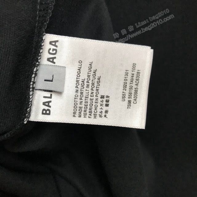 Balenciaga男T恤 2020新款康利印花T恤 頂級品質 巴黎世家短袖衣  tzy2510